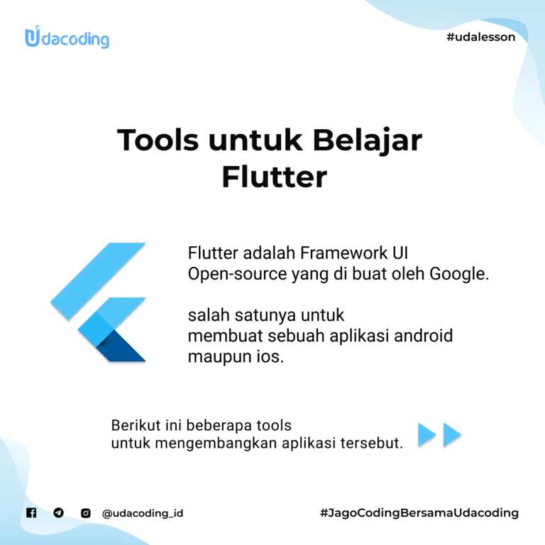 Tools untuk belajar flutter