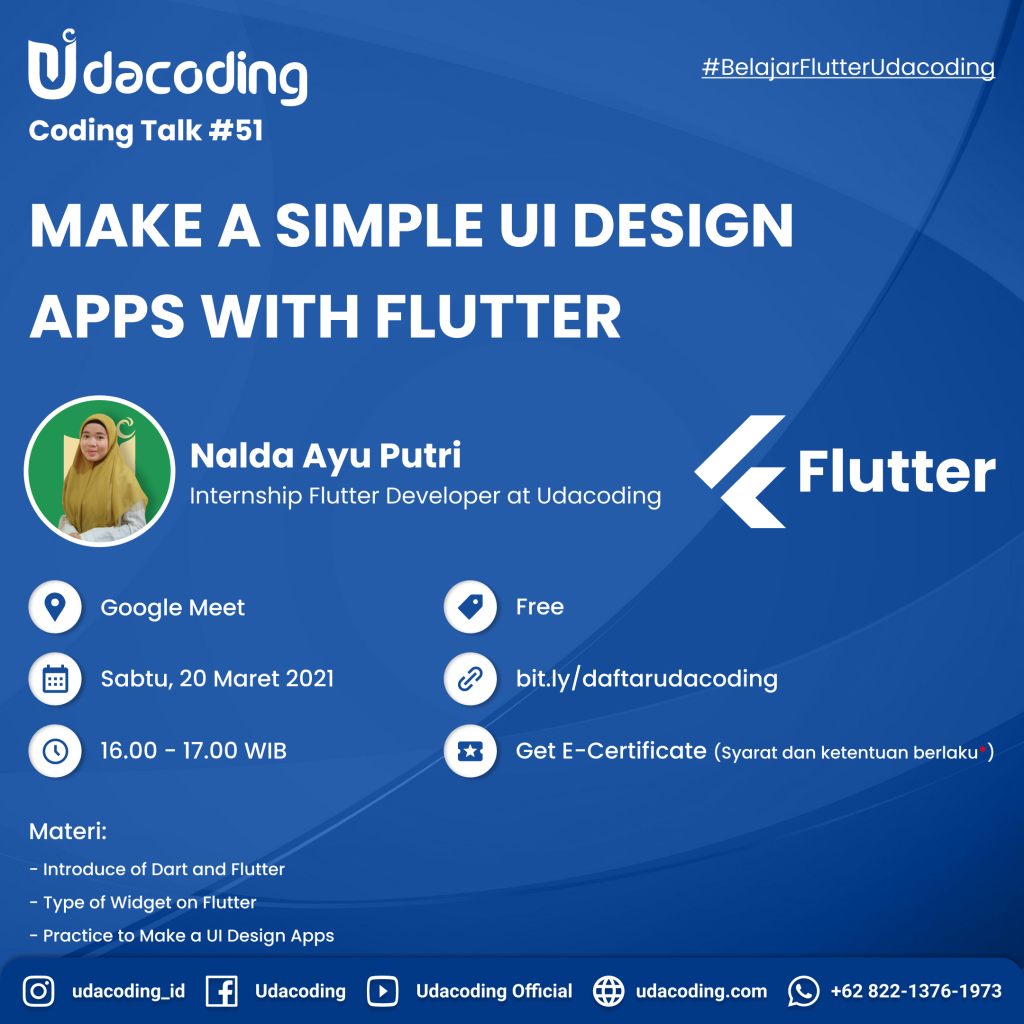 Make a Simple UI Design Apps with Flutter