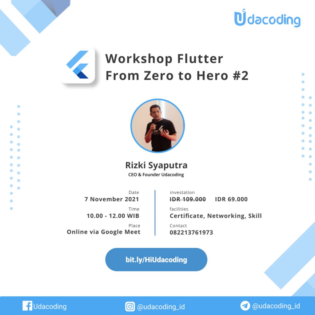 Jago Flutter #1 – UDACODING