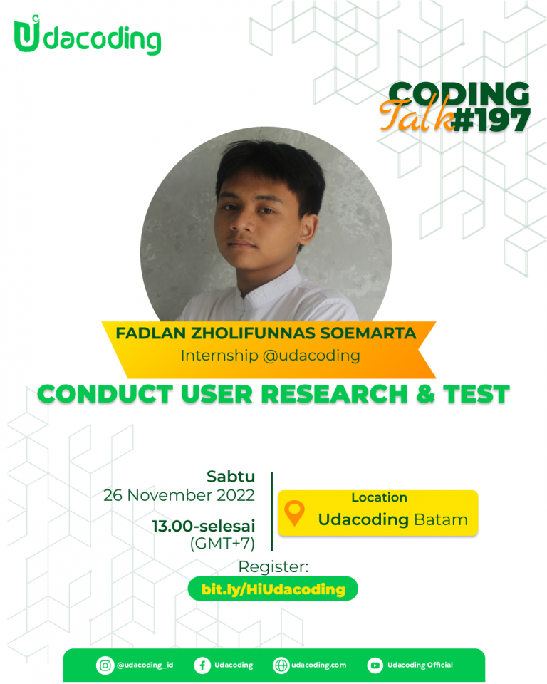Coding Course Offline Review CodingTalk Offline #197 Conduct User Research & Test – UDACODING
